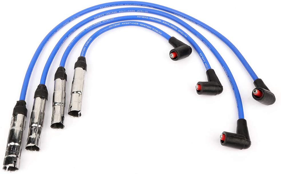 CTCAUTO Ignition Wire Sets Replacement for Volkswagen Beetle/Golf/Jetta 1998-2014 (Set of 4)