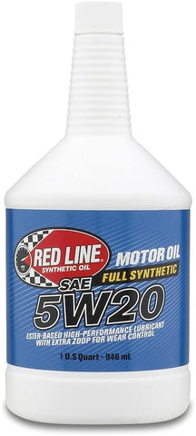 Red Line 15204-12PK 5W-20 Synthetic Oil - 1 Quart Bottle, (Pack of 12)