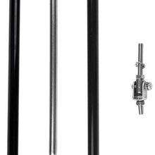 ECCPP Adjustable 7.87"-13" Black Front Bumper Lip Splitter Strut Rod Tie Support Bars Universal 2pcs