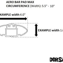 DORSAL (No Fade Sunguard Aero Roof Rack Pads Car Crossbar Surfboard Kayak SUP Snowboard Racks