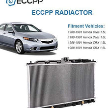 ECCPP Radiator CU886 Replacement fit for 1988-1991 Honda Civic/CRX 1.5L .6L 19010PM3305