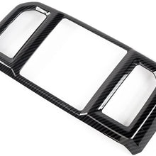 Voodonala Carbon Fiber Grain Rear Air Condition Outlet Vent Trim for Ford F150 2016 2017