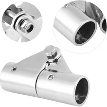 KIMISS Boat Hardware Fitting, 1PC 1in Stainless Steel Boat Rail Fittings Folding Swivel Coupling Tube Pipe Connector for Marine Boat Yachet