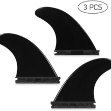 YJXUSHYQ Future Tri Fin Surfing Set Surfboard Fins Thruster Water Sports Surfing Board Aquaplane Fin (Color : White, Size : Free)