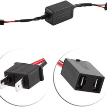 NHULOAN- C18 H7 2 Pcs Led Headlight Decoder Anti-Flicker Resistor Error Canceler Decoder Kit For Eliminating Led Bulb Flickering Car New
