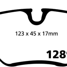 EBC Brakes DP41289R Yellowstuff Street and Track Brake Pad