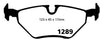 EBC Brakes DP41289R Yellowstuff Street and Track Brake Pad