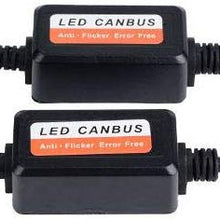 Terisass 2 Pcs Auto Car Headlight Decoder Device Anti-Flicker Resistors H7 Anti-Flicker Resistors Error Canceller