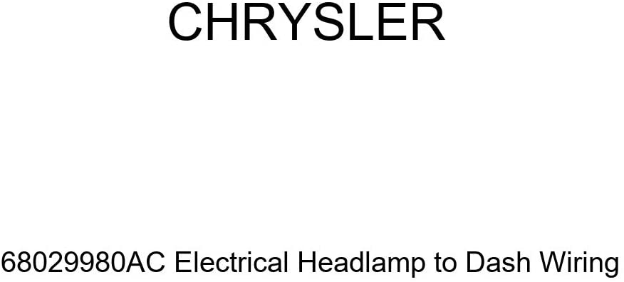 Genuine Chrysler 68029980AC Electrical Headlamp to Dash Wiring