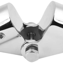 KIMISS Boat Hardware Fitting, 1PC 1in Stainless Steel Boat Rail Fittings Folding Swivel Coupling Tube Pipe Connector for Marine Boat Yachet