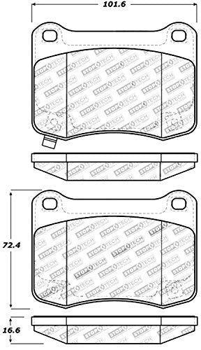 StopTech 309.13660 Sport Brake Pads with Shims