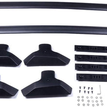 LUJUNTEC Aluminum Roof Mounted Roof Rack Cross Bar Set Fit for 2009-2017 for Chevrolet Traverse Sport Utility 4-Door 3.6L Top Rail Carries Luggage Carrier