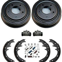 100% New Rear Drums Shoes Wheel Cylinders Spring Kit Bronco Full Size E150 F150