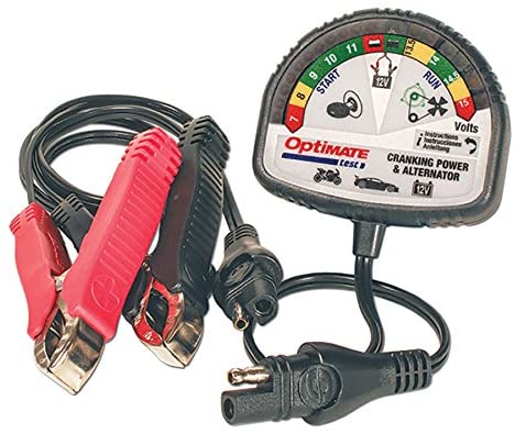 OptiMATE TEST – Cranking & Alternator, TS-121, 12V tester for battery state of charge, cranking performance and vehicle charging system
