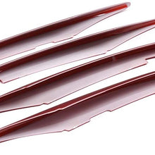LLKUANG ABS Chrome/Red Car Front Lamp Decoration Strip Trim for Mercedes Benz A Class A180 A200 W177 2019 (Chrome)