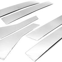 Sizver Polished Stainless Steel Pillar Posts Accent Covers For 2017-2018 Honda CR-V