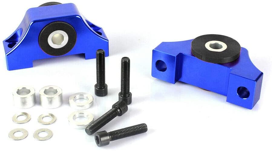 DEMOTOR PERFORMANCE Engine Motor Torque Mount Kit B-series/D-series For 92-01 Honda Civic EG EK JDM Blue