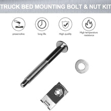 A ABIGAIL Truck Bed Mounting Bolt Nut Hardware Kit Fits 1999-2016 Ford F250 F350 Super Duty Truck Replaces # W706640S900 W706641S900 W708770S436 XC3Z9900038AA 924-311