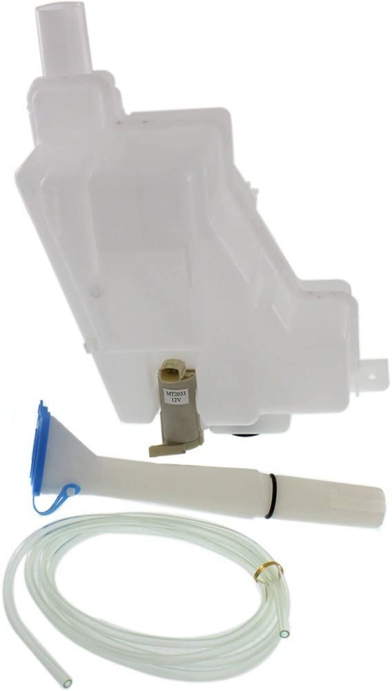 Windshield Washer Tank Assembly compatible with Nissan Maxima 04-08 W/Cap Hose Inlet Pump and Sensor