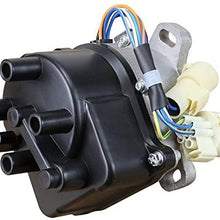 AIP Electronics Complete Premium Electronic Ignition Distributor Compatible Replacement For 1990 1991 Acura Integra 1.8L With Tec Distributor OBDO Oem Fit DTD23