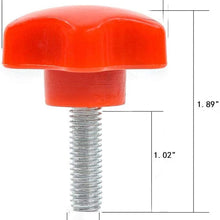 Jecar 8 Hardtop Quick Removal Bolts Thumb Screws & 8 D Ring Tie Down Anchors for Jeep Wrangler YJ JK JKU Sports Sahara Freedom Rubicon X Unlimited X 2 4 door 1995-2019 accessories, Red