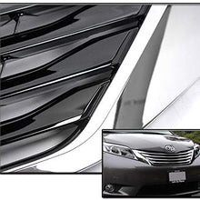 ZMAUTOPARTS OE Style Upper Hood Grille Grill Black/Chrome For 2011-2017 Toyota Sienna