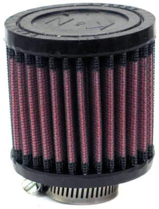 K&N Universal Clamp-On Air Filter: High Performance, Premium, Washable, Replacement Engine Filter: Flange Diameter: 1.0625 In, Filter Height: 3 In, Flange Length: 0.625 In, Shape: Round, R-1040