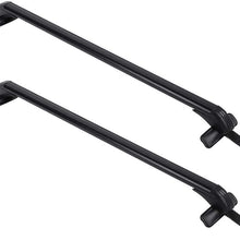 Greensen Cross Bars Roof Racks, Rooftop Luggage Crossbars with Lock, Aluminum Cross Bar Replacement for Carrying Cargo Carrier Bag Canoe Kayak Bike Luggage