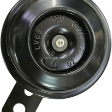 FLAMEER Disc Horn Universal Loud Motorcycle Round Loudspeaker 48V 0.2A Electric Vehicle Siren Loud Horn Super High Pitch Air Horn