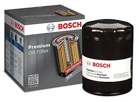 Bosch 3410 Premium FILTECH Oil Filter for Select Cadillac, Dodge, Ford F-150, F-250, F-350, F-450, F-550, Lincoln, Mazda + More