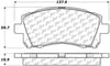Centric (103.07210) Brake Pad, Ceramic
