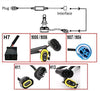 FOORDAY 2 Pcs LED Load Resistor Car H4 Warning Error Decoder Canceller Capacitor Anti-Flicker LED Headlight Harness