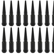 SCITOO 20 PCS Black Lug Nuts Spline + 1 Key for 3/4 Drive 12x1.5 Thread Closed End, Fits for Lexus Toyota 1986-2016
