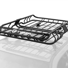 Tyger Heavy Duty Roof Mounted Cargo Basket Rack | L47.25 x W36.6 x H5.9 | Roof Top Luggage Carrier | with Wind Fairing