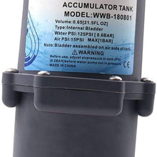 Gazechimp Accumulator Tank Water Pump Flow Control Systems Bladder-Type 125 psi 23.5 OZ