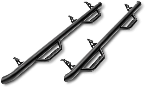 N-FAB T1464R Textured Black Nerf Step; Wheel 2 Wheel Toyota 4 Runner (DOES NOT FIT LIMITED) SUV 4 Door 14-18