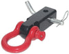 OPENROAD Red Shackle Hitch Receiver,Heavy Duty and Solid with 3/4 Inch D Ring Shackle
