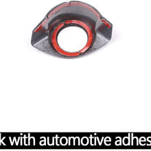 YUECHI for Alfa Romeo Giulia Stelvio 2017 2018 Carbon Fiber Style ABS Plastic Car Start Engine Stop Cover Trim