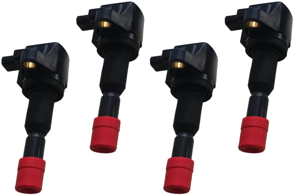 Motorhot Pack of 4 Ignition Coils fit for 2007 2008 Honda Fit L4 1.5L Compatible with UF-581 5C1635 E1081 52-1872