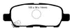 EBC Brakes DP21955 Greenstuff 2000 Series Sport Brake Pad