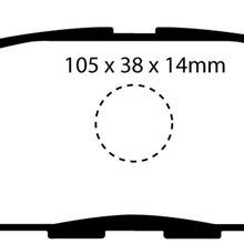 EBC Brakes DP61955 6000 Series Greenstuff Truck and SUV Brake Pad