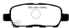 EBC Brakes DP31955C Redstuff Ceramic Low Dust Brake Pad