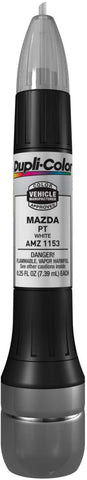 Dupli-Color AMZ1153 White Mazda Exact-Match Scratch Fix All-in-1 Touch-Up Paint - 0.5 oz.