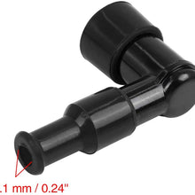 X AUTOHAUX Black Spark Plug Cap Boot Waterproof Non Resistor for CG125 GS125 GN125 WY125 CD110 Motorcycle Scooter Dirt Bike ATV