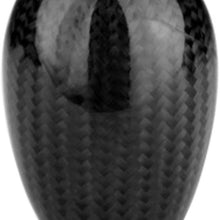 Sakali Universal Carbon Fiber Manual or Automatic Car Gear Shift Knob Shifter Lever Black
