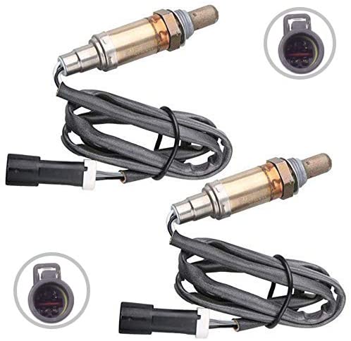 MOSTPLUS Male O2 Oxygen Sensor Front & Rear Downstream & Upstream Compatible with Ford Mazda Mercury(Set of 2)