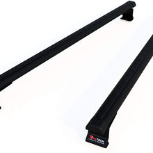 Vantech Universal Pickup Topper J1000 Ladder roof Rack w/ 55" Bars Black