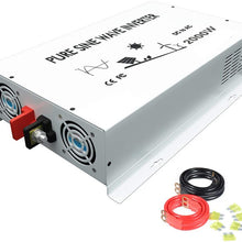 WZRELB 5000W Pure Sine Wave Power Inverter 24V DC to 120V AC Converter Off Grid Generator Home Power Supply