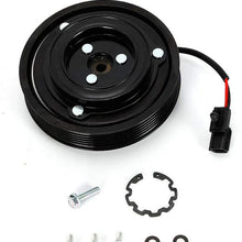 A/C AC Compressor Clutch Repair Kit for Nissan Rogue 2.5L 2008-2013 w/Plate Hub Pulley Bearing Coil