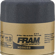 FRAM Ultra Synthetic Automotive Replacement Oil Filter, Designed for Synthetic Oil Changes Lasting up to 20k Miles, XG9688 with SureGrip (Pack of 1)